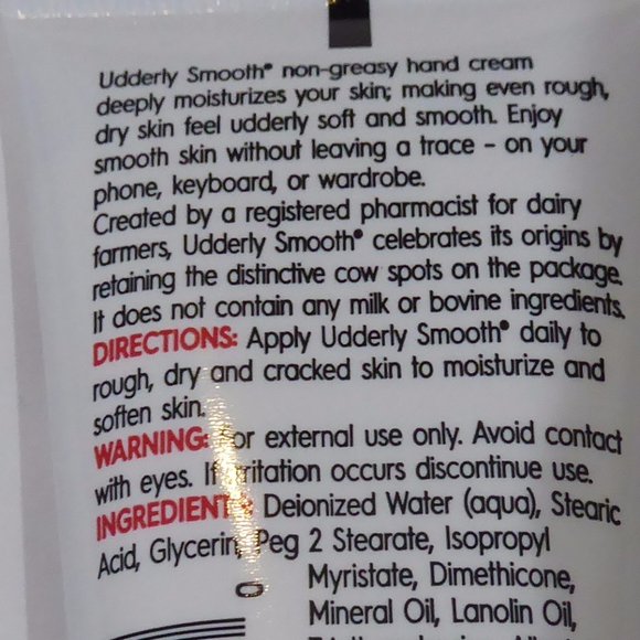 UDDERLY SMOOTH HAND CREAM - Picture 2 of 3
